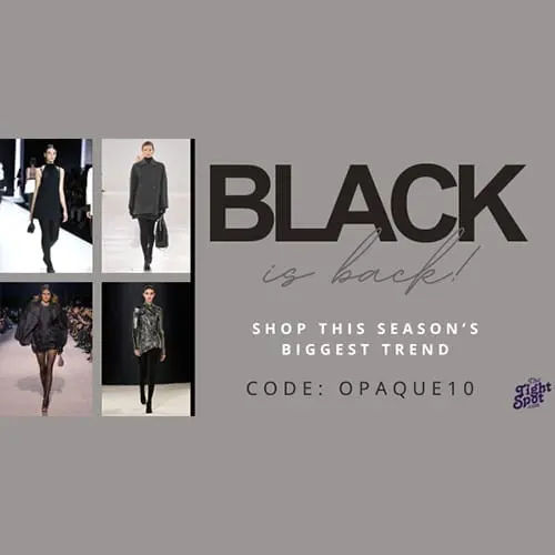 10 OFF Black Opaque Tights