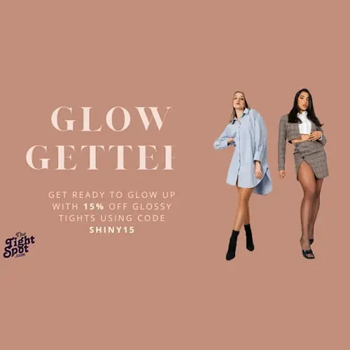 15 OFF GLOSSY tights