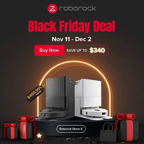 Black Friday Deals Days Save 340 on Roborock Qrevo S