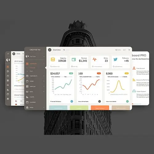 Paper Dashboard PRO PSD