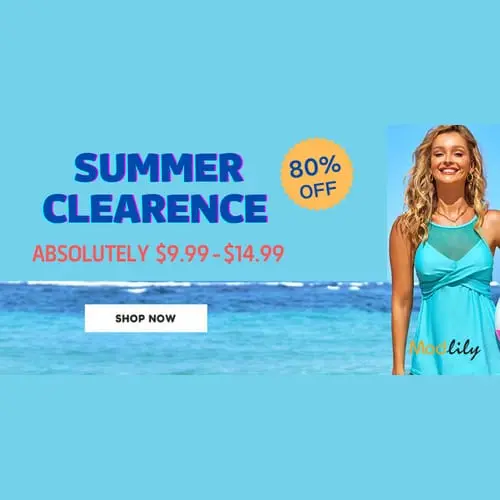 80 off for Summer Clearence From 9.99 to 14.99