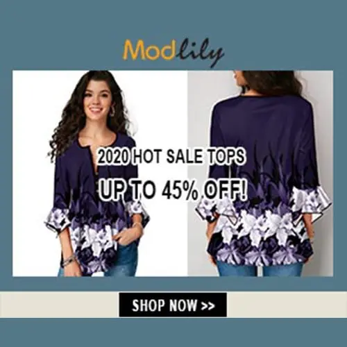 Modlily 2020 Hot Sale Tops UP TO 45 OFF