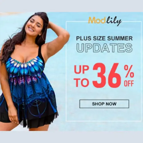 Modlily Plus size Swimwear ON SALE UP TO 36 OFF