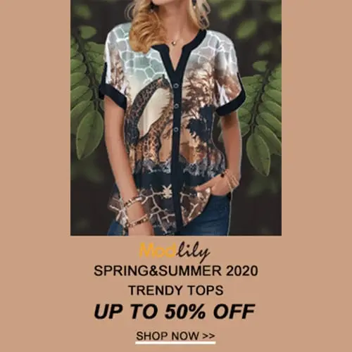 Modlily SS 2020 Trendy Tops UP TO 50 OFF