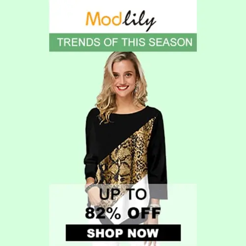 Modlily Trends of this Season UP TO 82 OFF