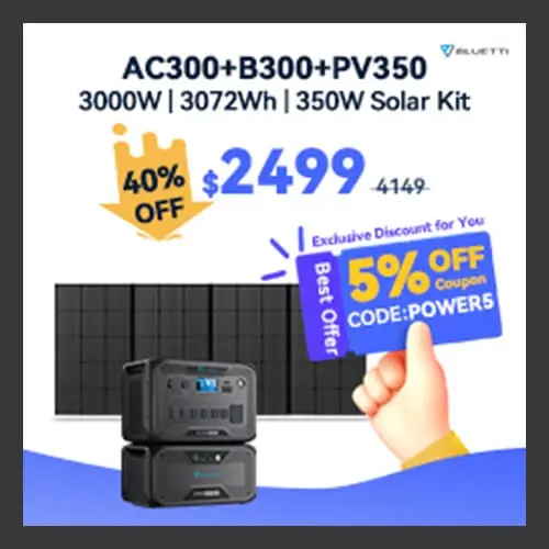 Down to $2499Enjoy the 40 off for AC300+B300+PV350Get another 5 discount