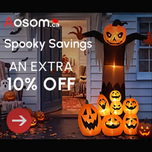 Save an Extra 10% on Halloween decor and more [Aosom Canada]
